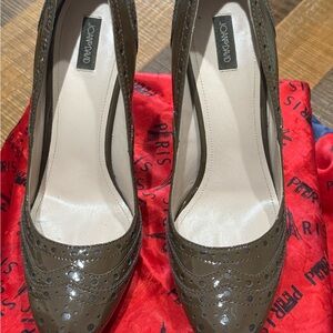 Joan & David Olive Green Heels